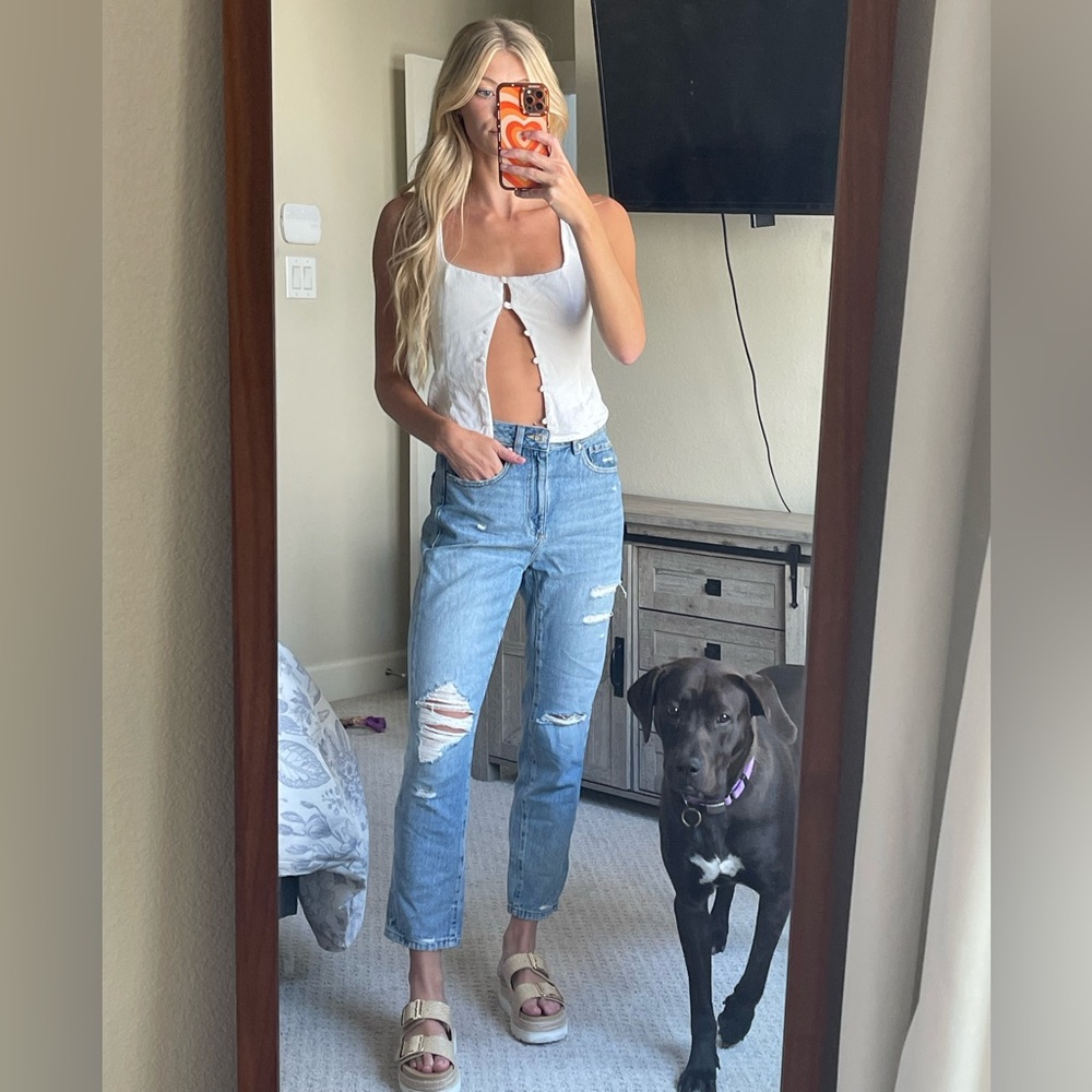 Garage Ankle “Mom” Jeans
